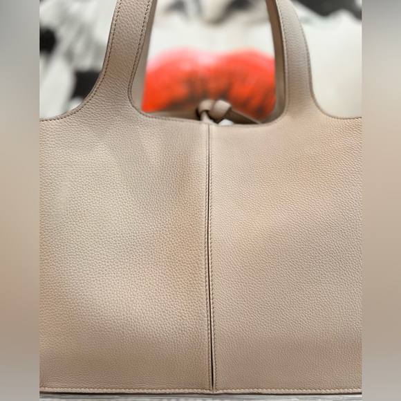 CELINE Tri Fold Small Grained Creamy Calfskin Leather Satchel - Picture 6 of 13